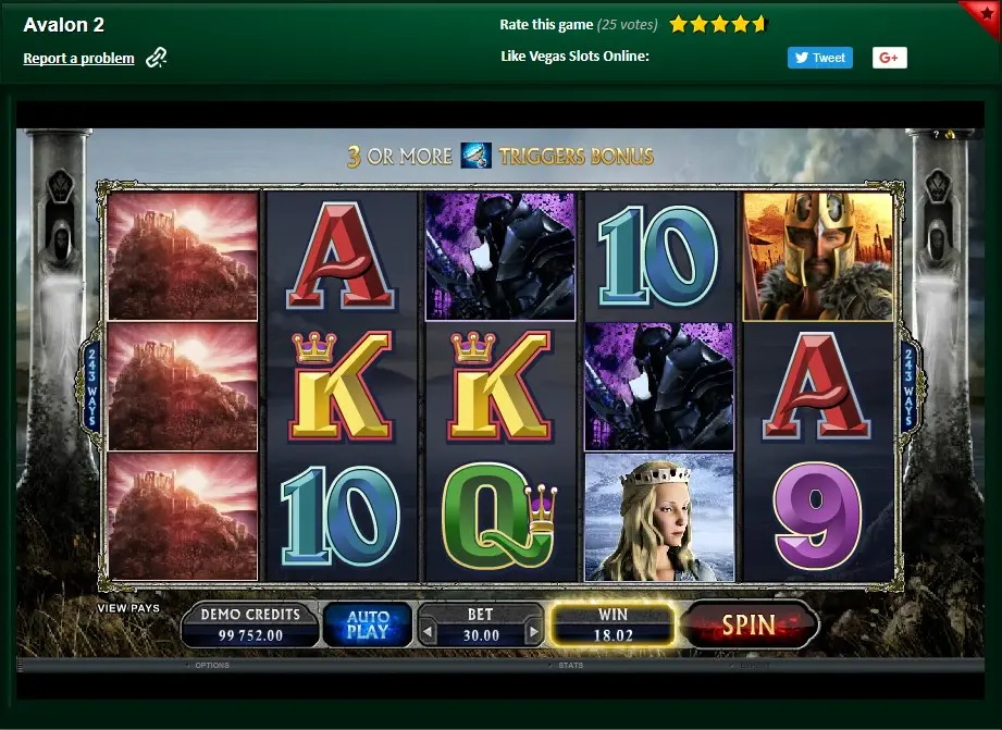 Avalon II Slot Win