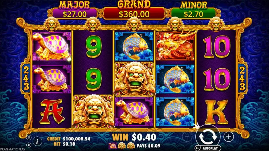 5 Lions Gold Slot Design