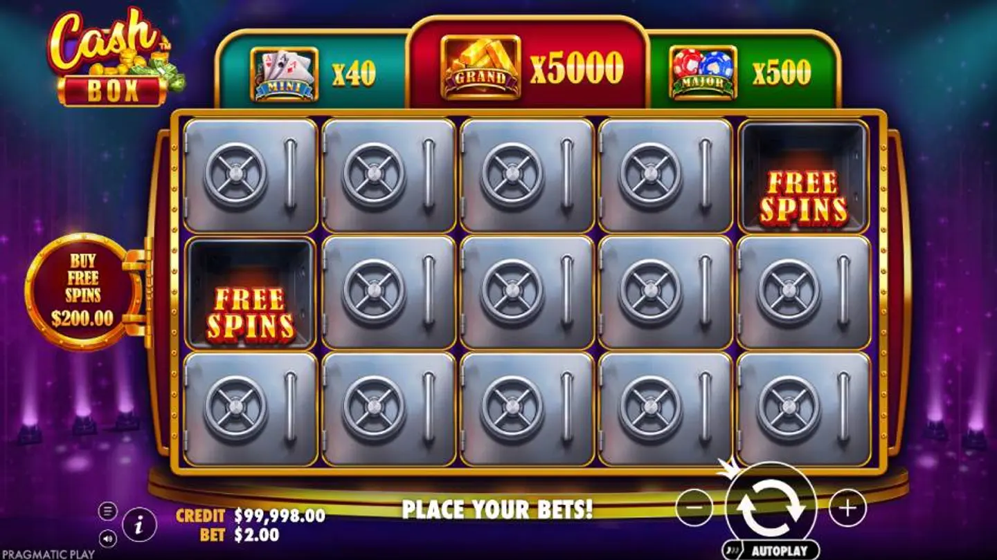Cash Box Slot Background
