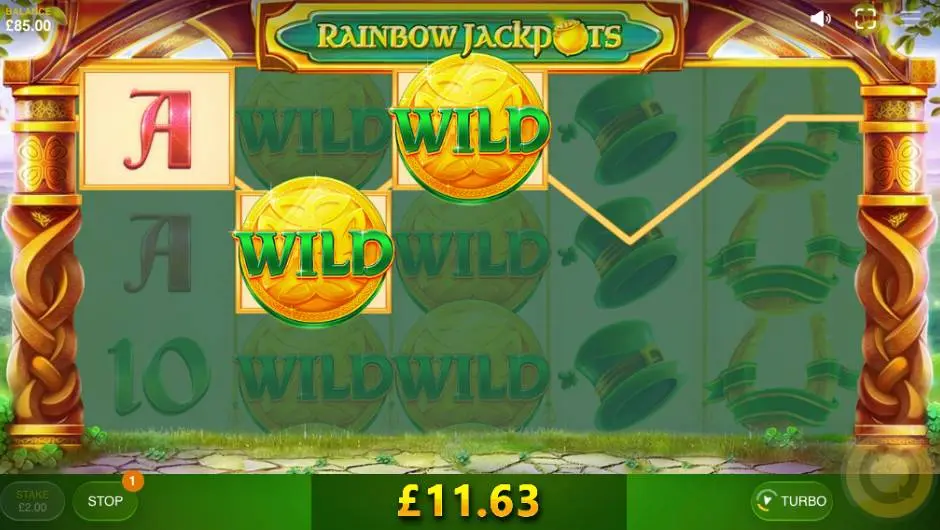 Rainbow Jackpots SLot Wild Symbol