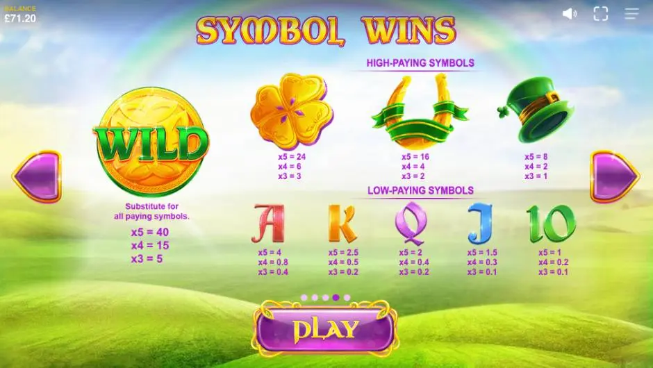 Rainbow Jackpots Slot Game Rules