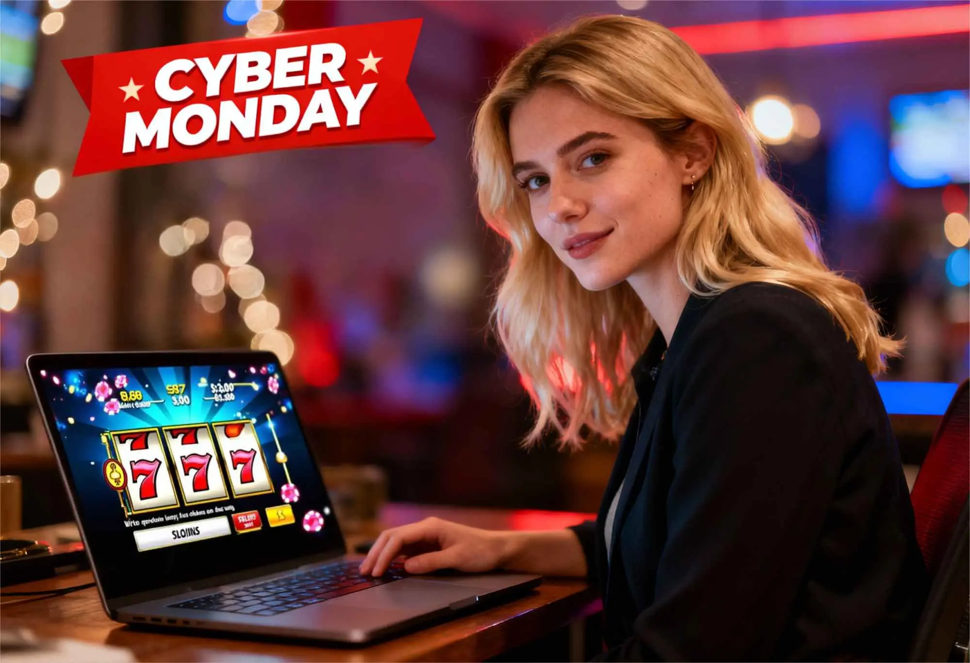 blonde-woman-at-desk-with-laptop-cyber-monday